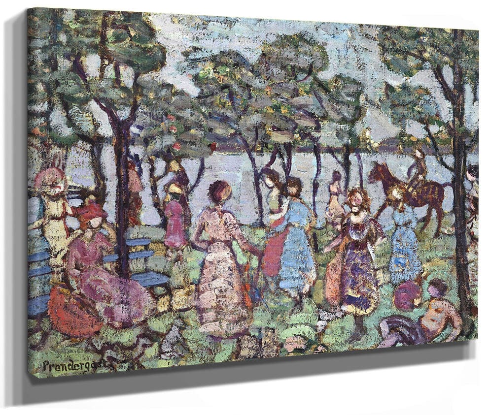 Park By The Sea By Maurice Brazil Prendergast Phoenix 4x3