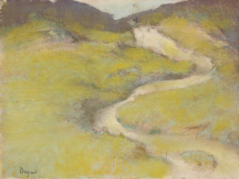 Pathway In A Field By Edgar Degas Phoenix 4x3