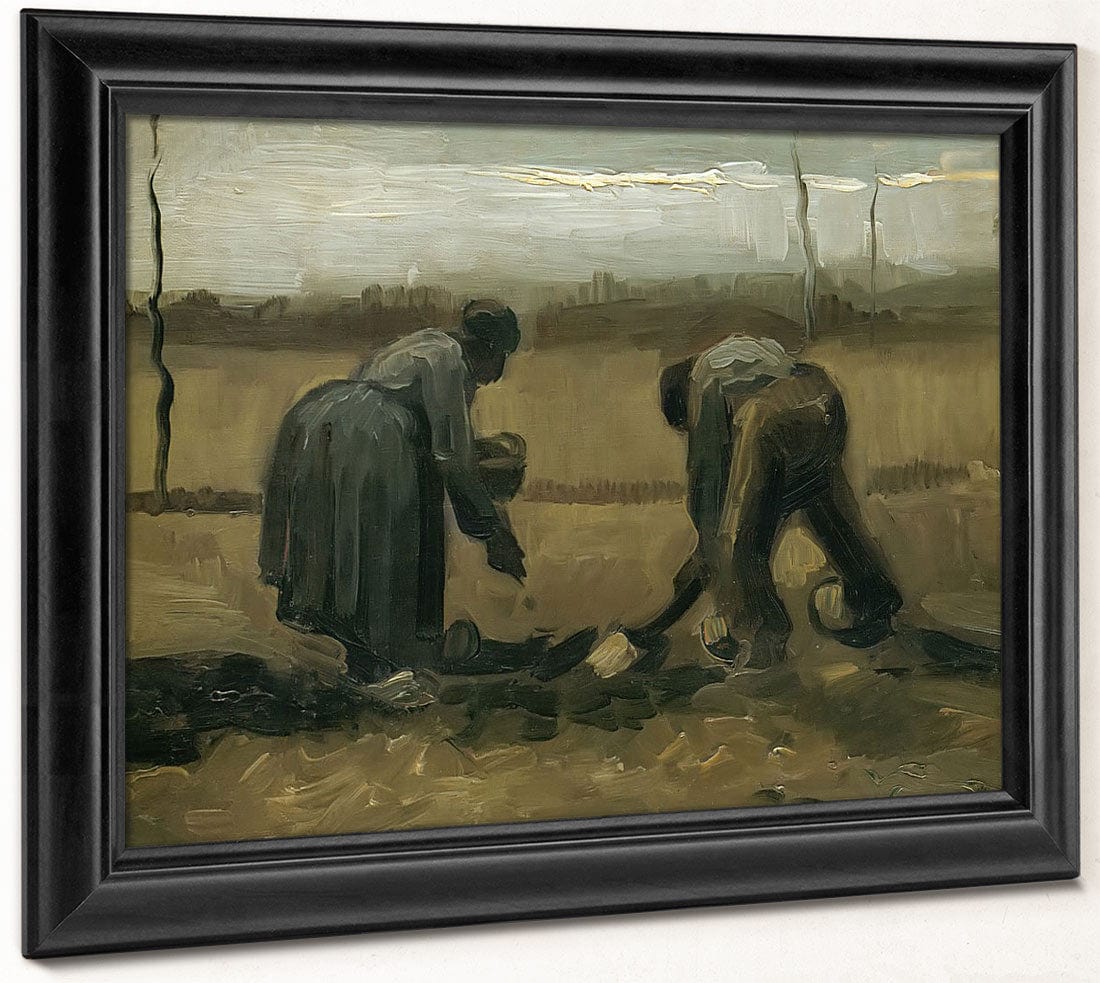 Peasant And Peasant Woman Planting Potatoes By Vincent Van Gogh Phoenix 4x3
