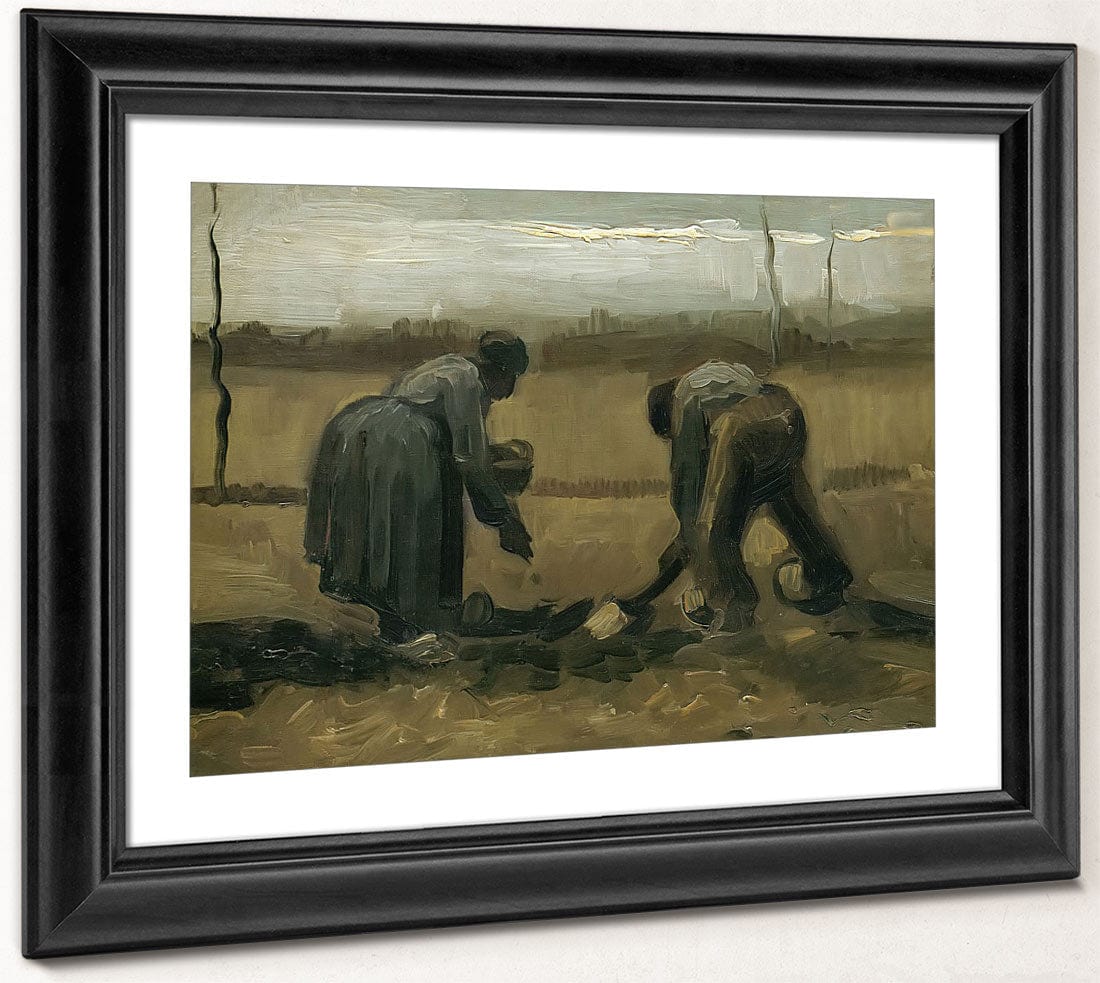 Peasant And Peasant Woman Planting Potatoes By Vincent Van Gogh Phoenix 4x3