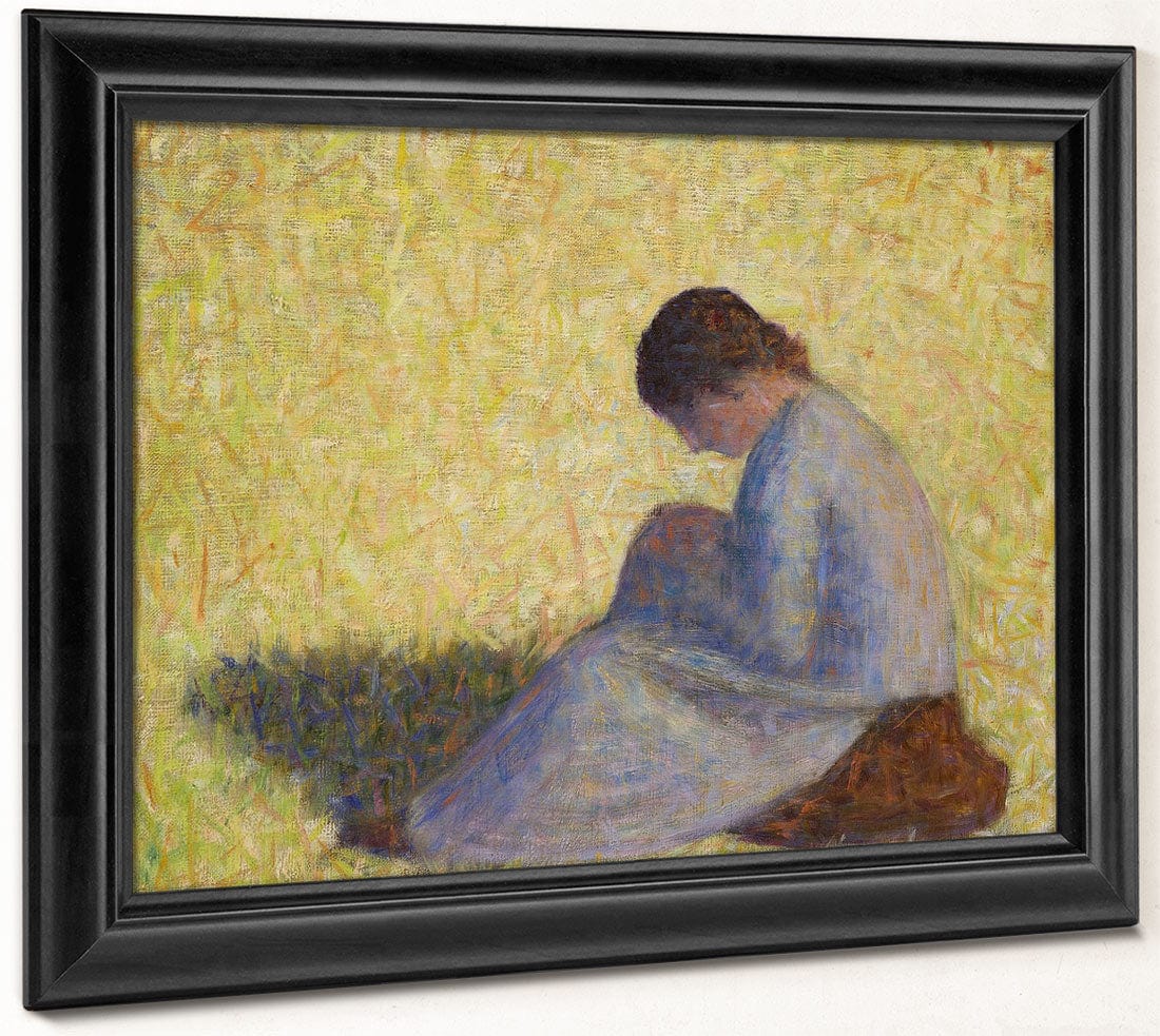 Peasant Woman Seated In The Grass (Paysanne Assise Dans L'herbe) By Georges Pierre Seurat Phoenix 4x3