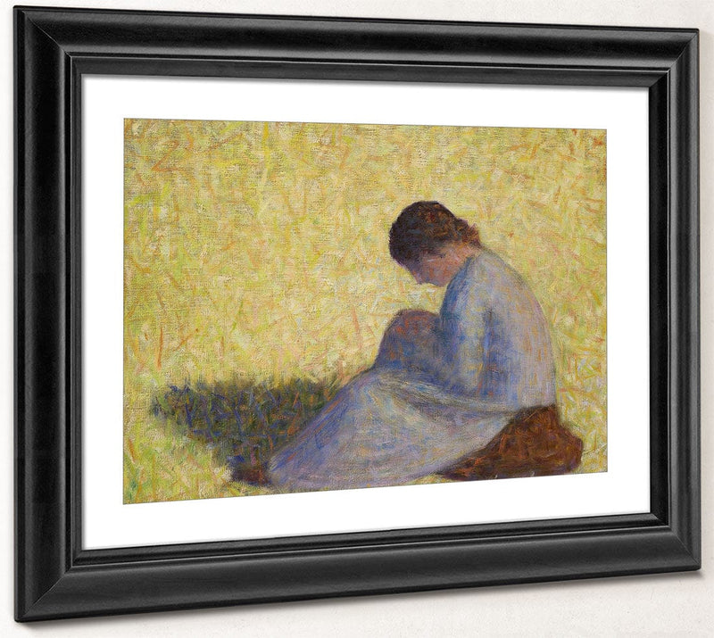 Peasant Woman Seated In The Grass (Paysanne Assise Dans L'herbe) By Georges Pierre Seurat Phoenix 4x3