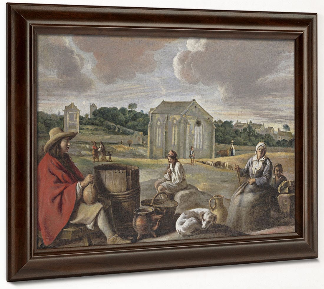 Peasants In A Landscape By Louis Le Nain Phoenix 4x3