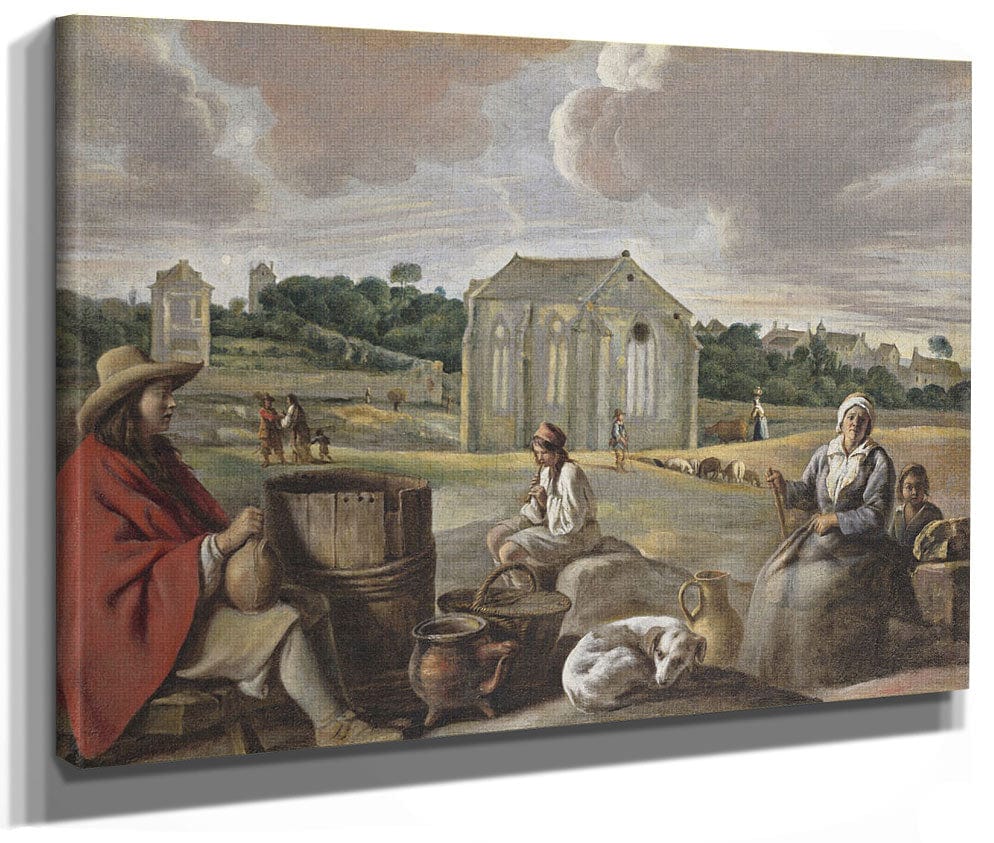 Peasants In A Landscape By Louis Le Nain Phoenix 4x3