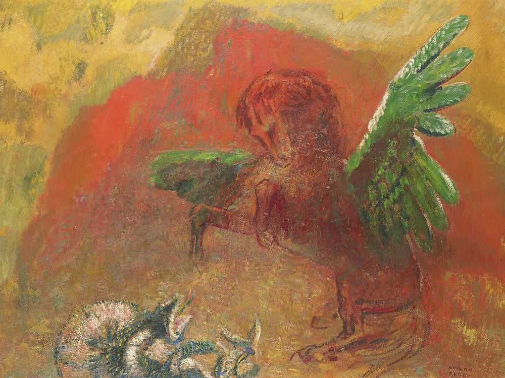 Pegasus Triumphant By Odilon Redon Phoenix 4x3