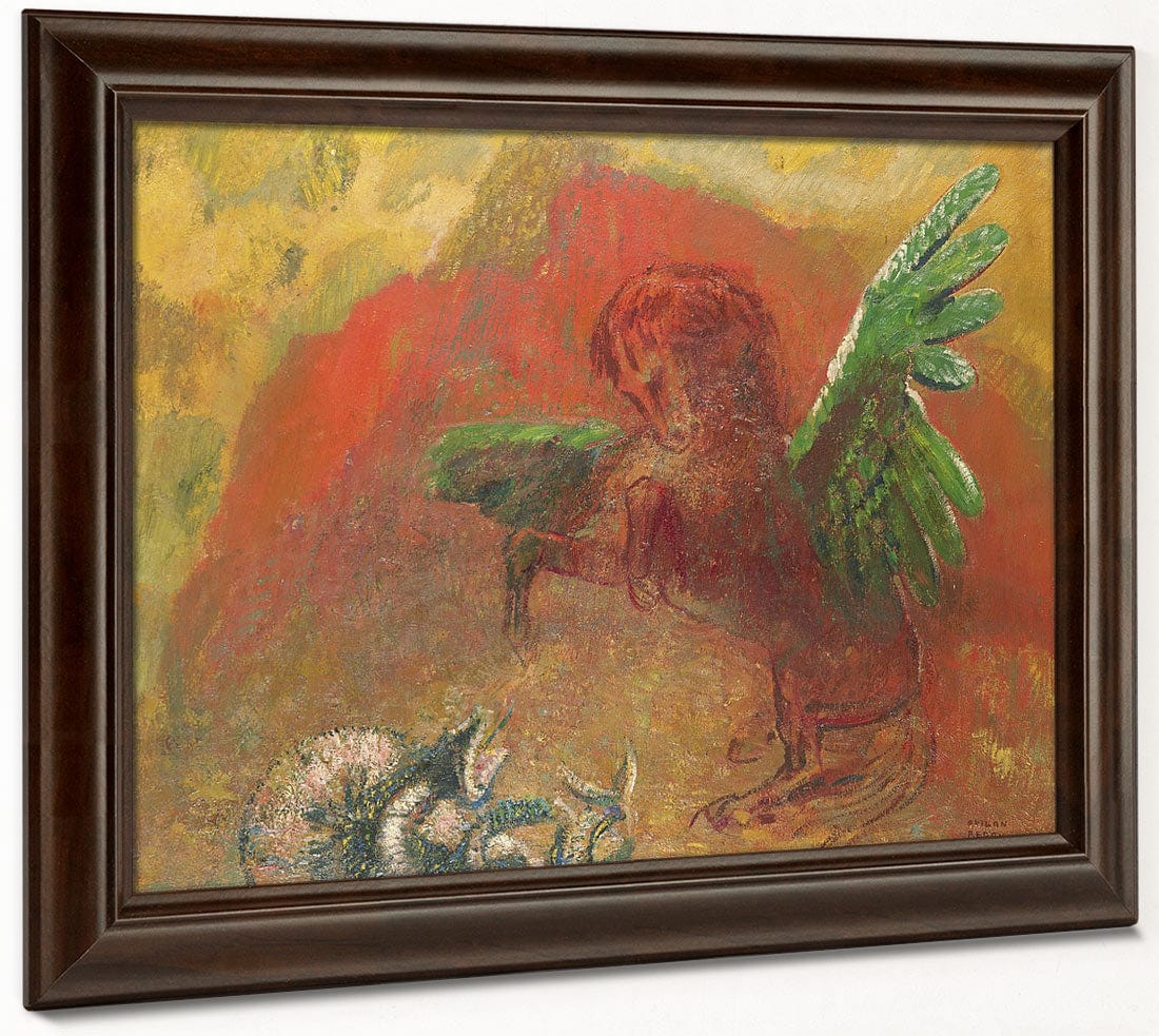 Pegasus Triumphant By Odilon Redon Phoenix 4x3