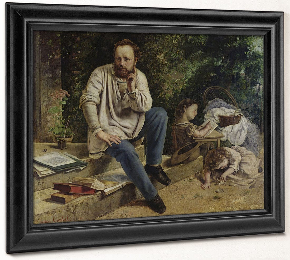 Pierre Joseph Proudhon (1809 65) And His Children In 1853 By Jean Desire Gustave Courbet Phoenix 4x3