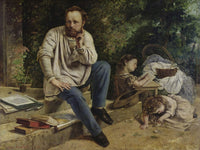 Pierre Joseph Proudhon (1809 65) And His Children In 1853 By Jean Desire Gustave Courbet Phoenix 4x3