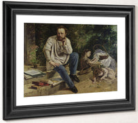 Pierre Joseph Proudhon (1809 65) And His Children In 1853 By Jean Desire Gustave Courbet Phoenix 4x3