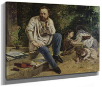 Pierre Joseph Proudhon (1809 65) And His Children In 1853 By Jean Desire Gustave Courbet Phoenix 4x3