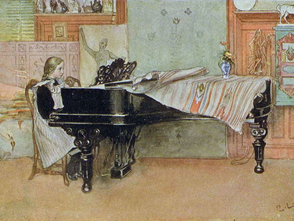 Playing Scales 1905 By Carl Larsson Phoenix 4x3