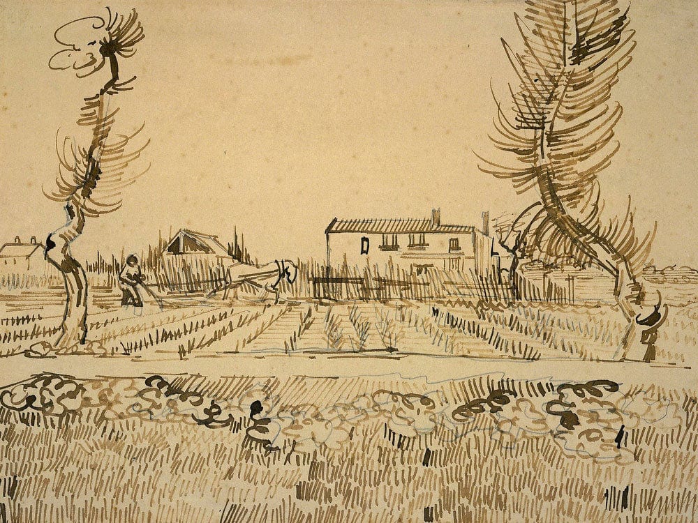 Ploughman In The Fields Near Arles By Vincent Van Gogh Phoenix 4x3