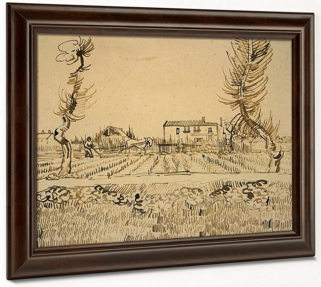 Ploughman In The Fields Near Arles By Vincent Van Gogh Phoenix 4x3