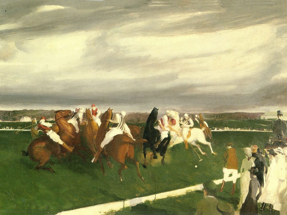 Polo At Lakewood 1910 By George Bellows Phoenix 4x3