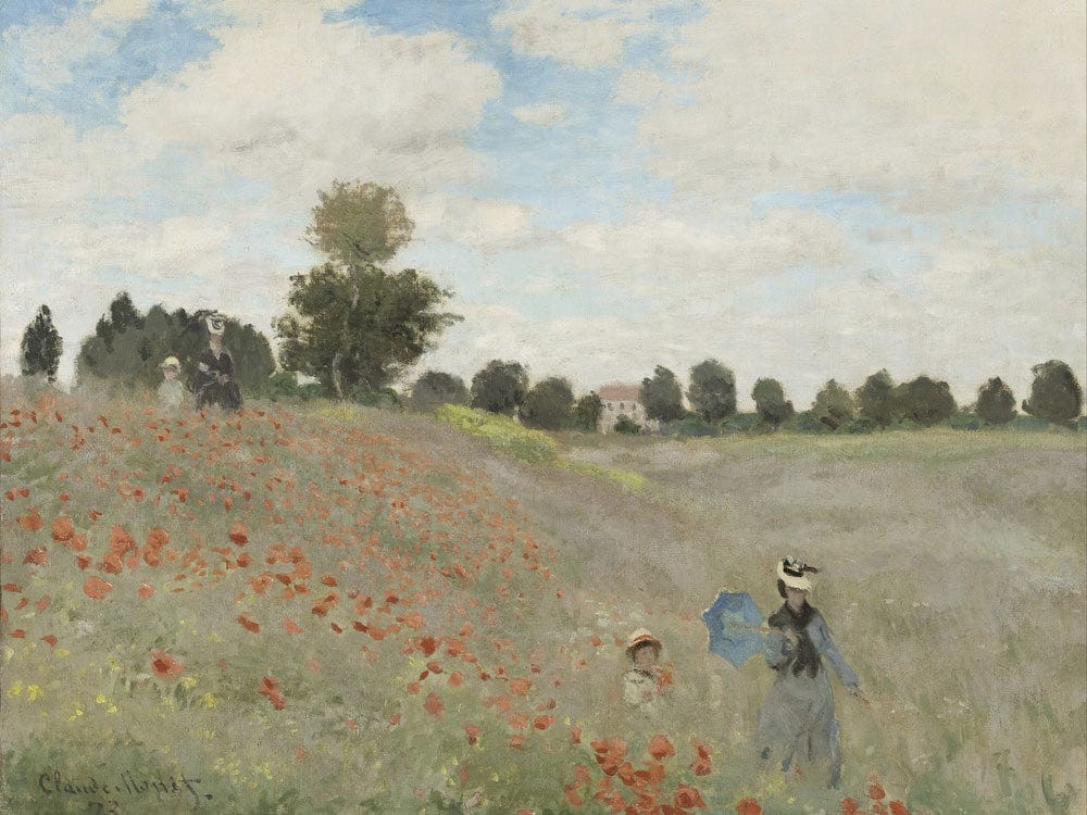 Poppy Field By Claude Monet Phoenix 4x3