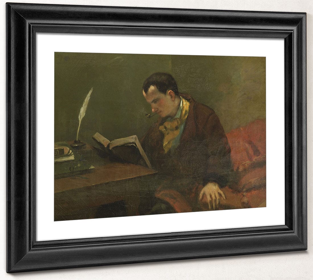 Portrait Of Charles Baudelaire (1821 67) By Jean Desire Gustave Courbet Phoenix 4x3
