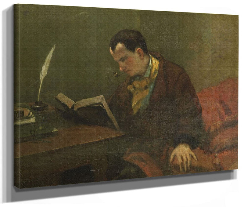 Portrait Of Charles Baudelaire (1821 67) By Jean Desire Gustave Courbet Phoenix 4x3