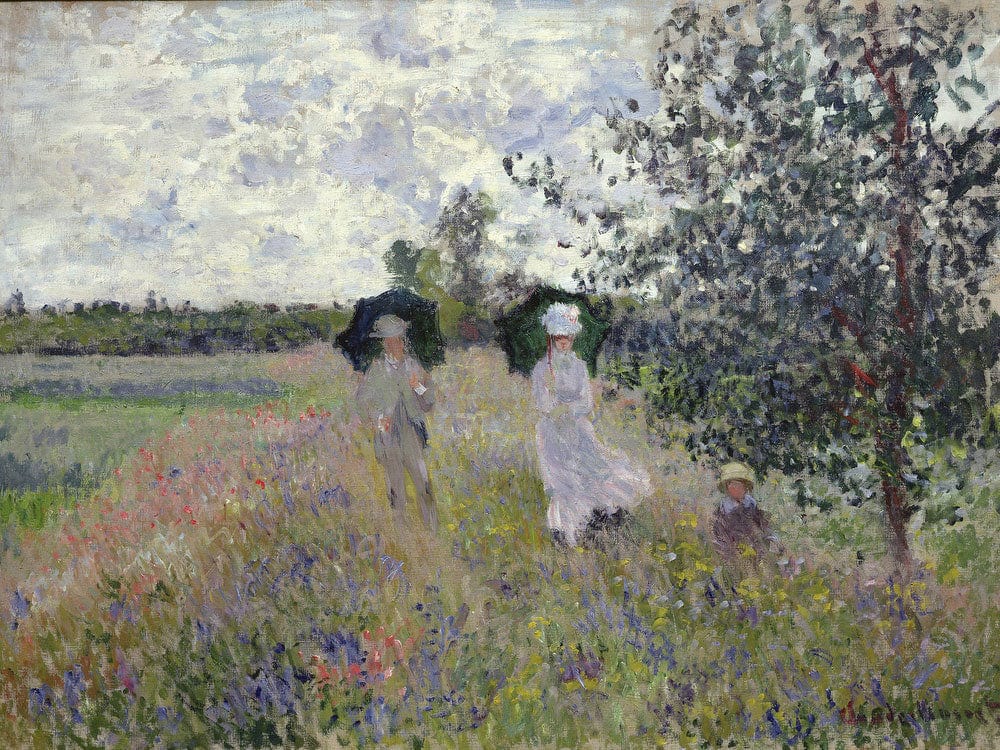 Promenade Near Argenteuil By Claude Monet Phoenix 4x3