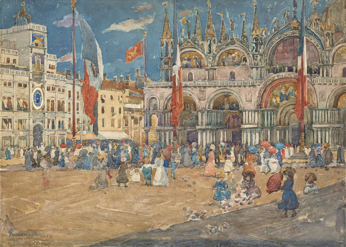 Piazza San Marco by Maurice Prendergast