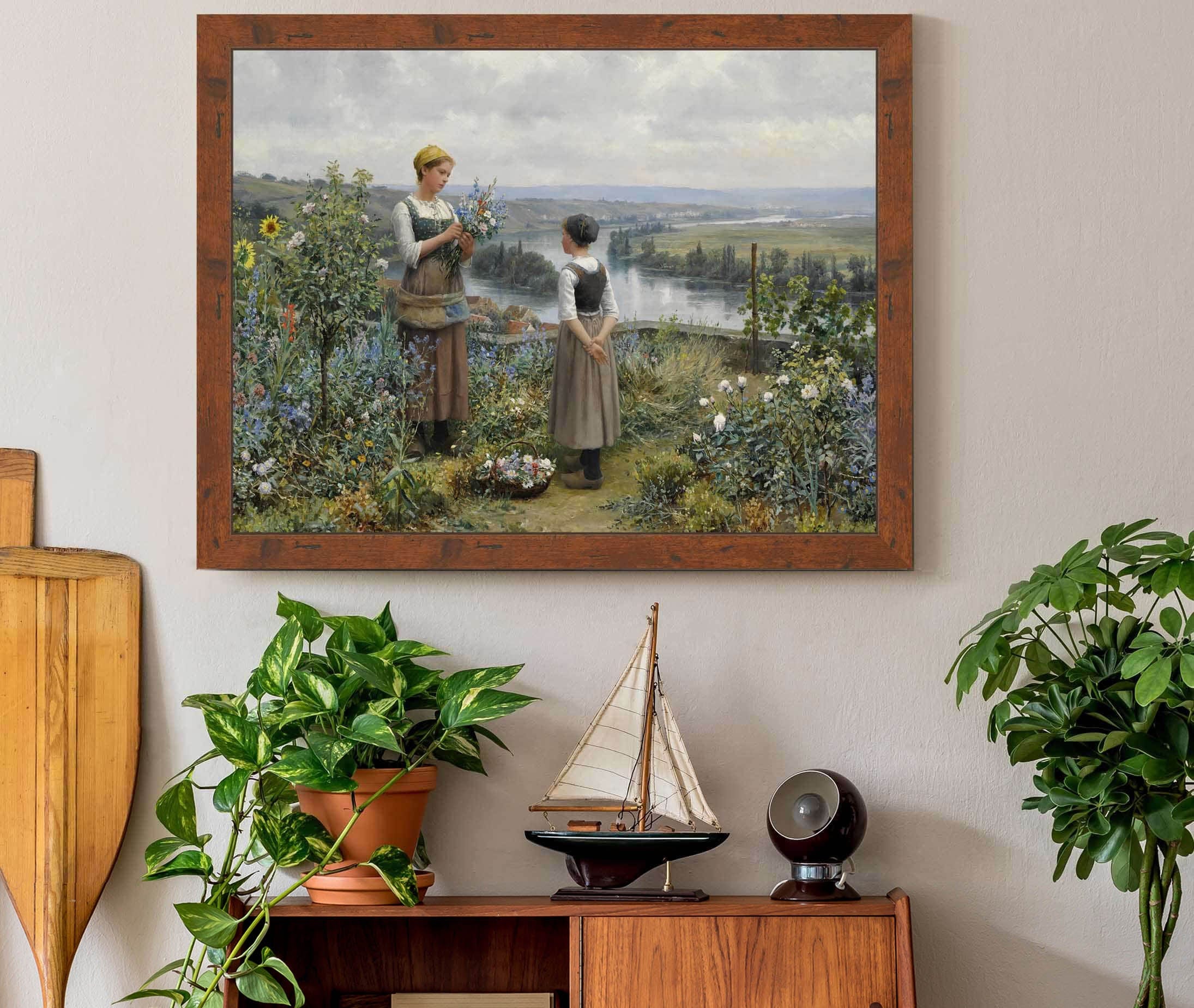 Picking Flowers by Daniel Ridgway Knight