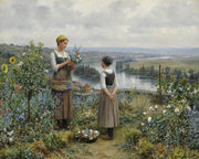 Picking Flowers by Daniel Ridgway Knight