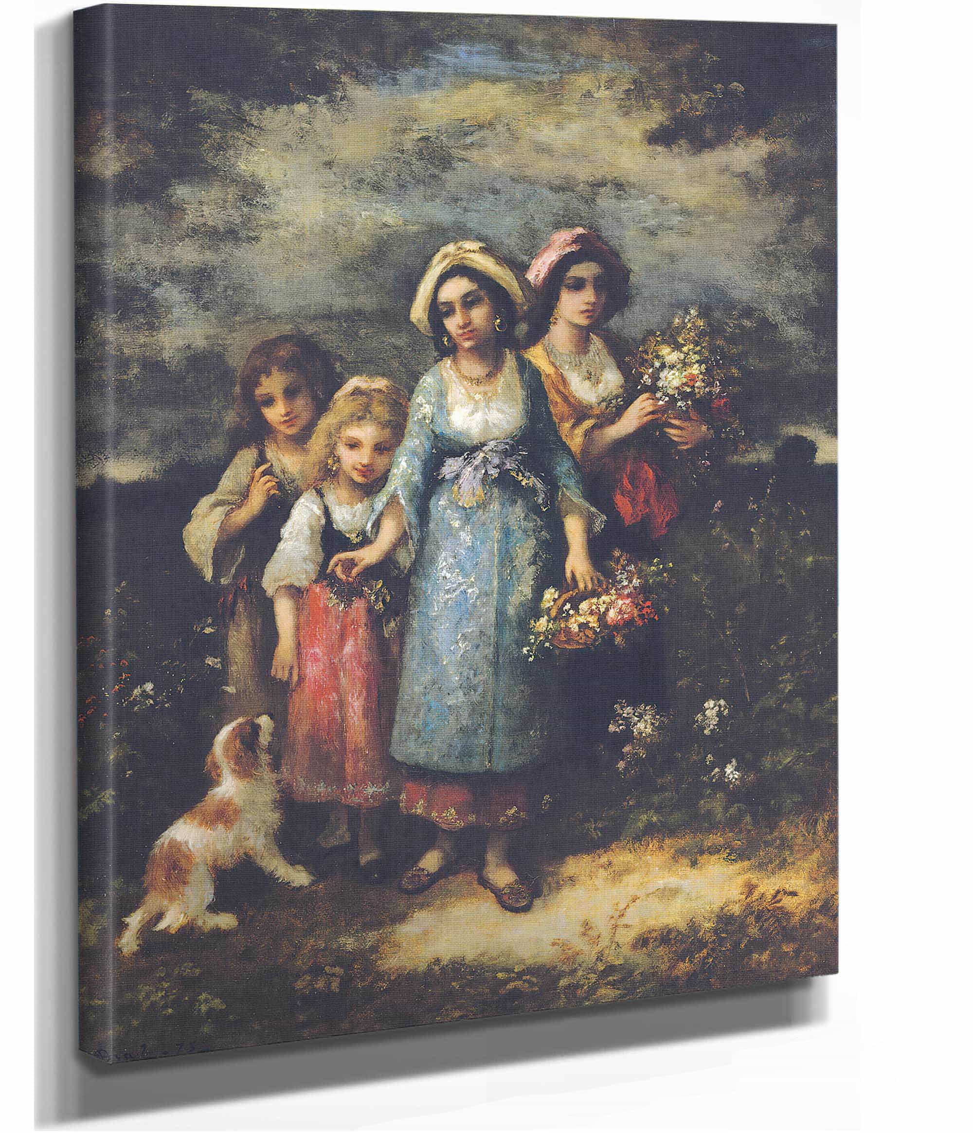 Picking Flowers by Narcisse Virgile Diaz De La Pena