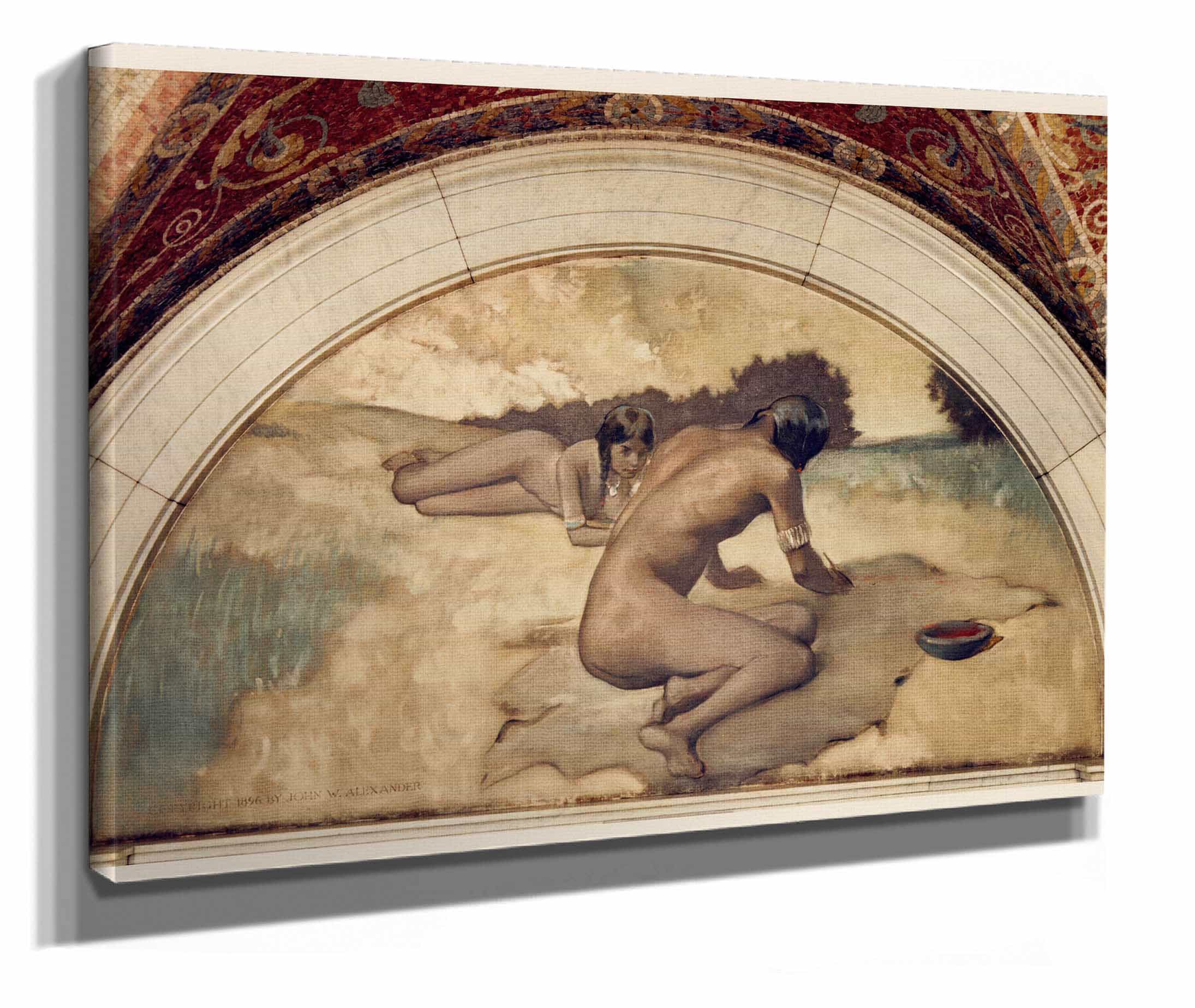 Picture Writing Mural In Evolution Of The Book Series by John White Alexander