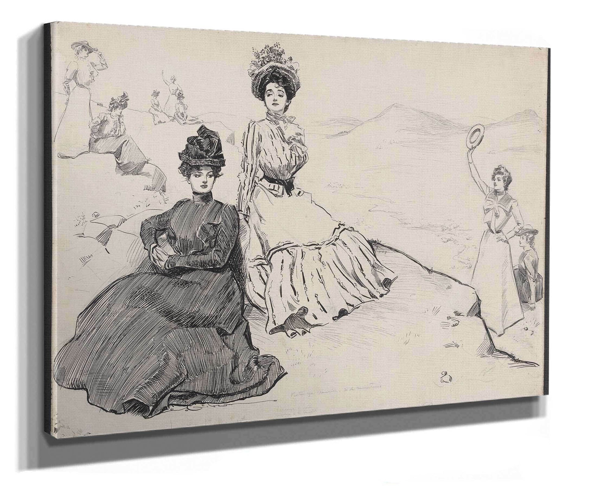 Picturesque America Anywhere In The Mountains by Charles Dana Gibson