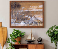 Piece Deau Des Suisses A Versailles by Pierre Puvis De Chavannes