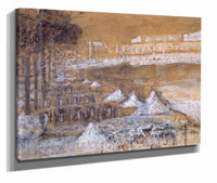 Piece Deau Des Suisses A Versailles by Pierre Puvis De Chavannes