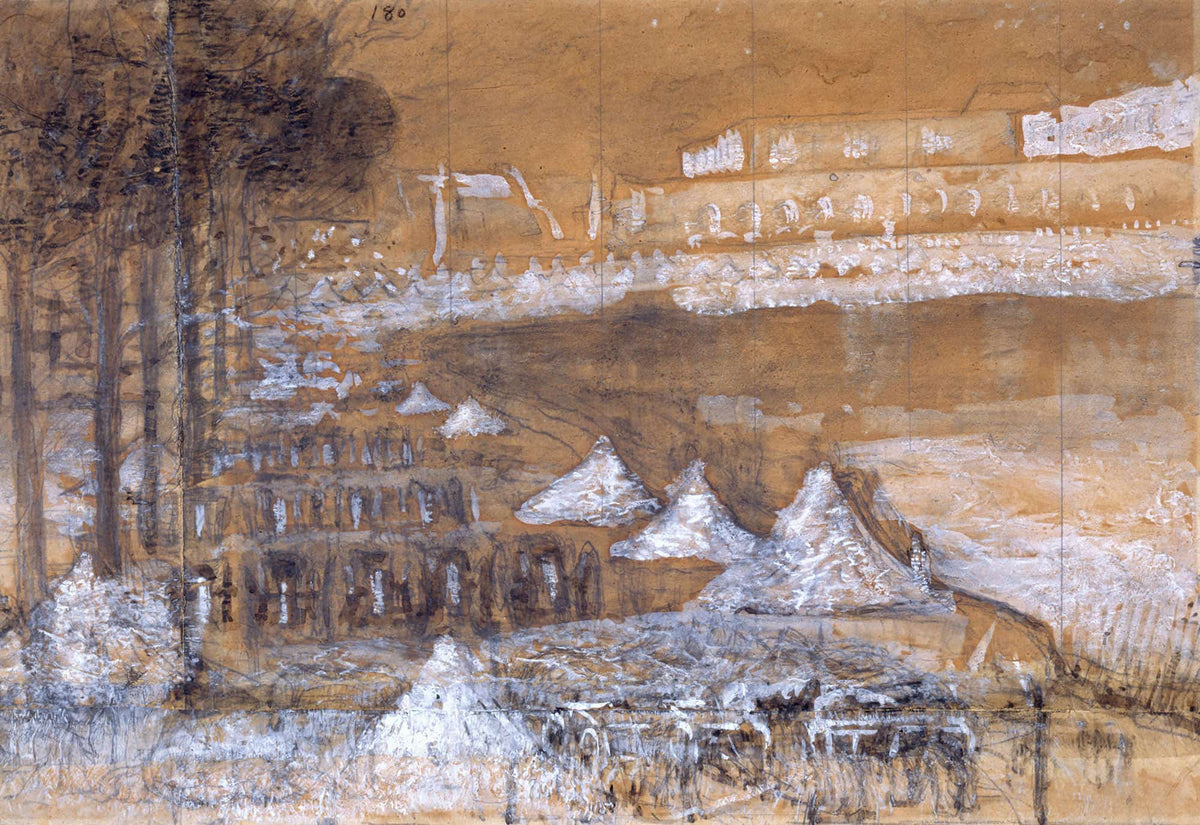 Piece Deau Des Suisses A Versailles by Pierre Puvis De Chavannes