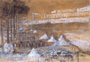 Piece Deau Des Suisses A Versailles by Pierre Puvis De Chavannes