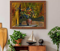 Pieds Dalouette Et Geraniums by Edouard Vuillard