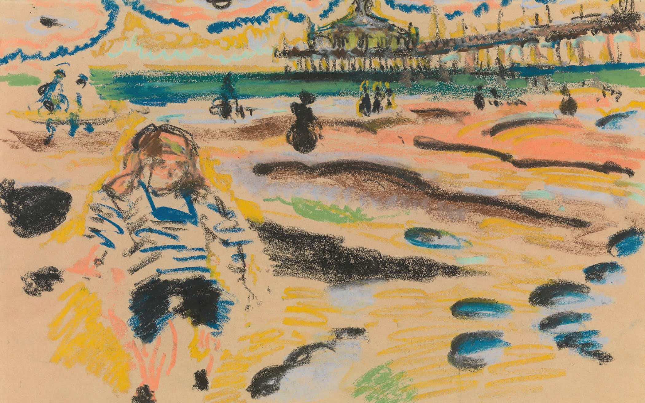 Pier In Scheveningen by Jules Schmalzigaug