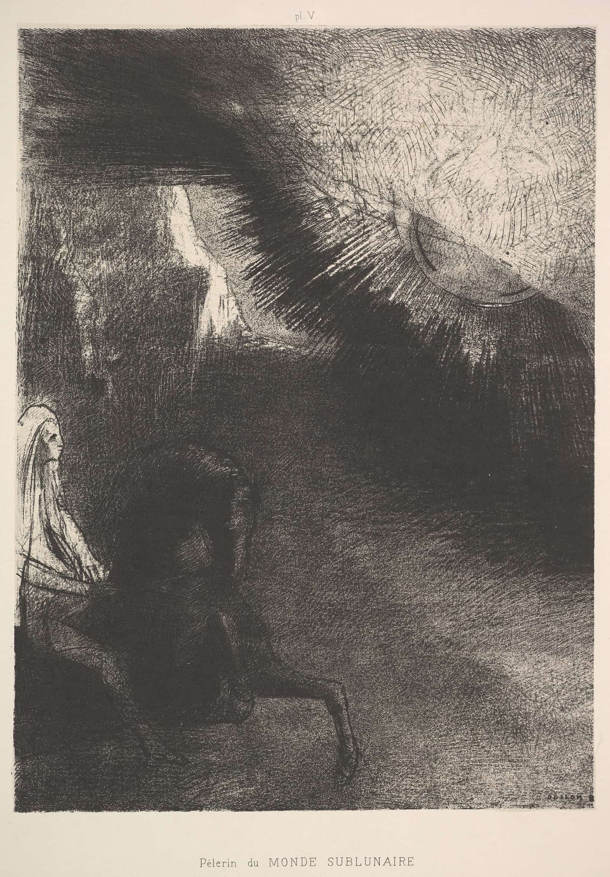 Pilgrim From A Sublunar World by Odilon Redon
