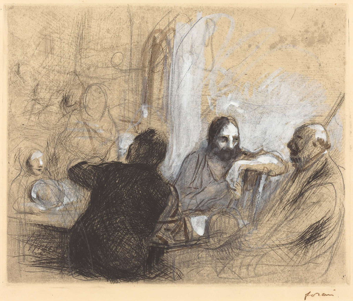 Pilgrims At Emmaus by Jean Louis Forain