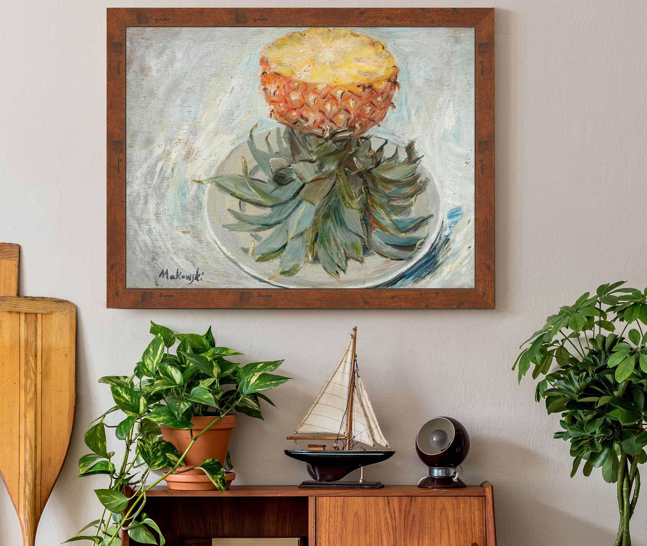 Pineapple On A Plate by Tadeusz Makowski