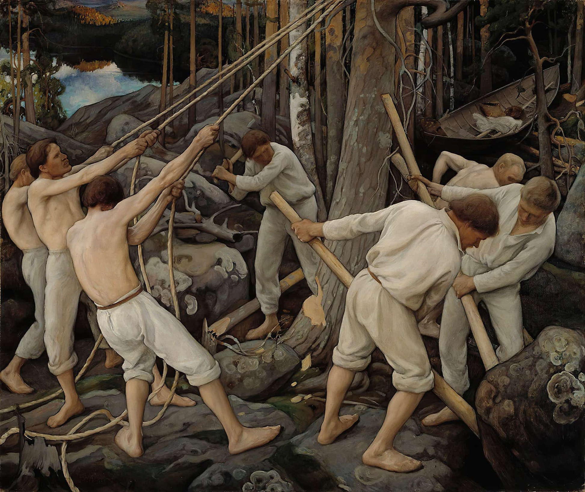 Pioneers In Karelia by Pekka Halonen