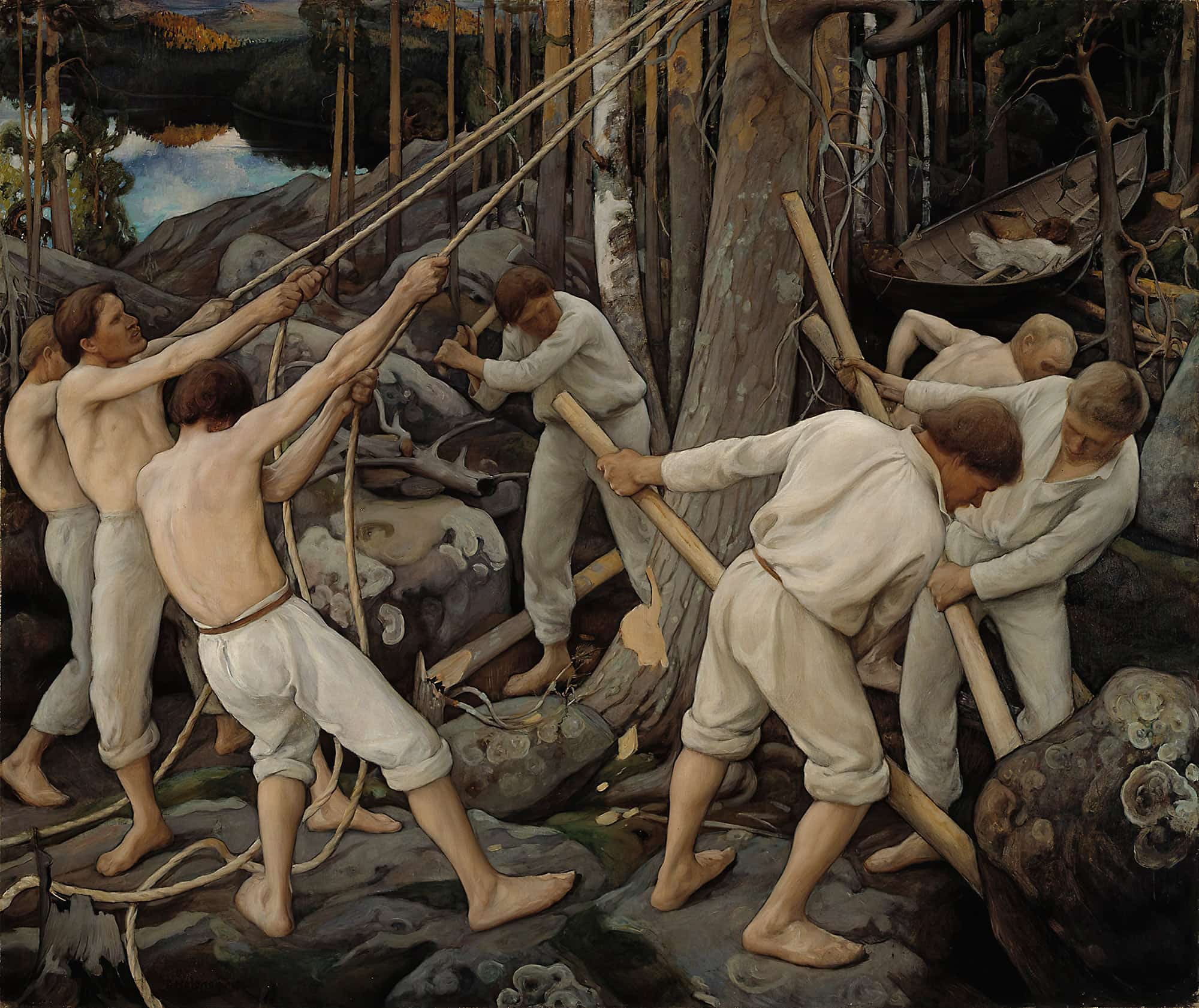 Pioneers In Karelia by Pekka Halonen
