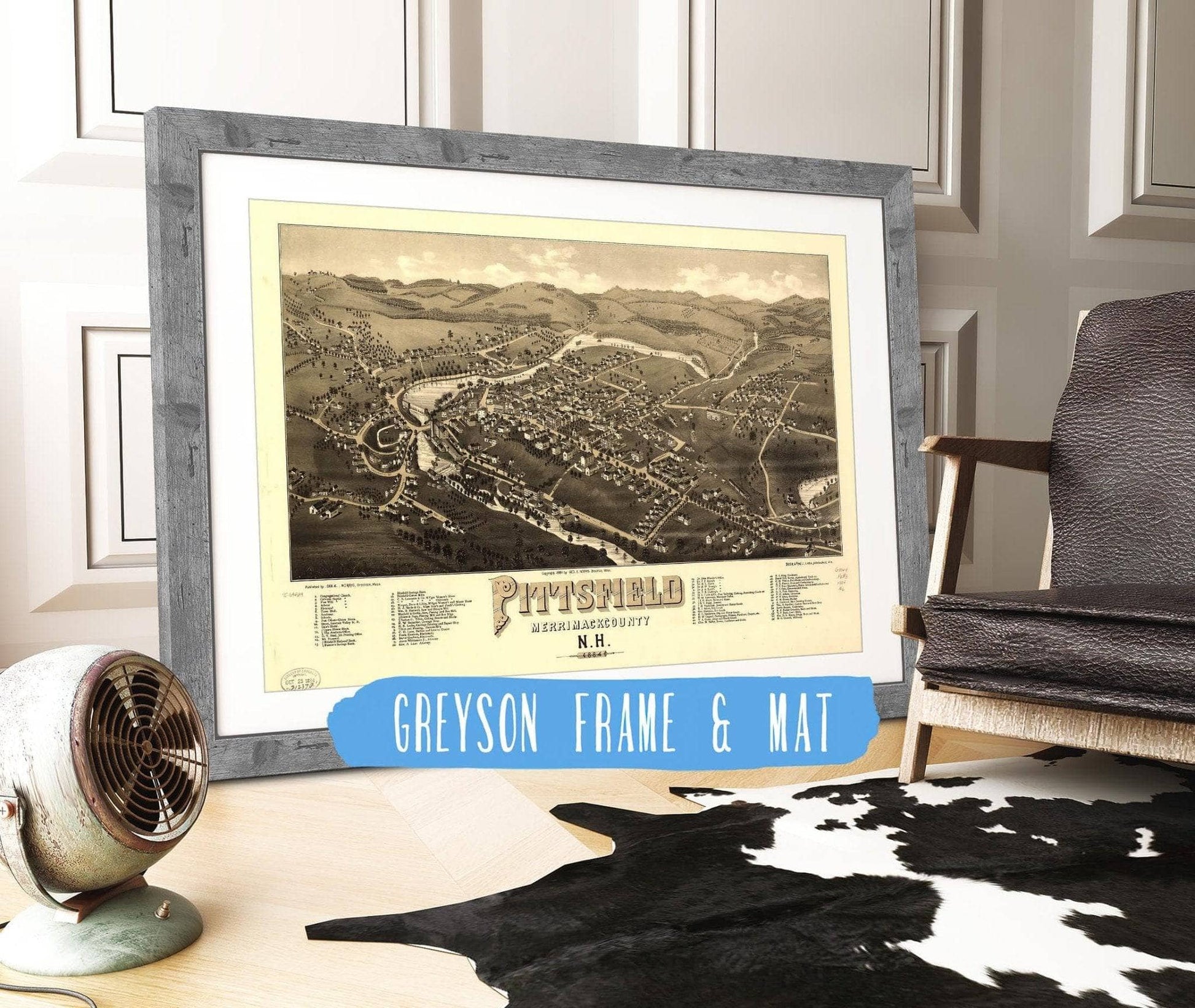 Pittsfield Merrimackcounty Nh 1884 State of New Hampshire