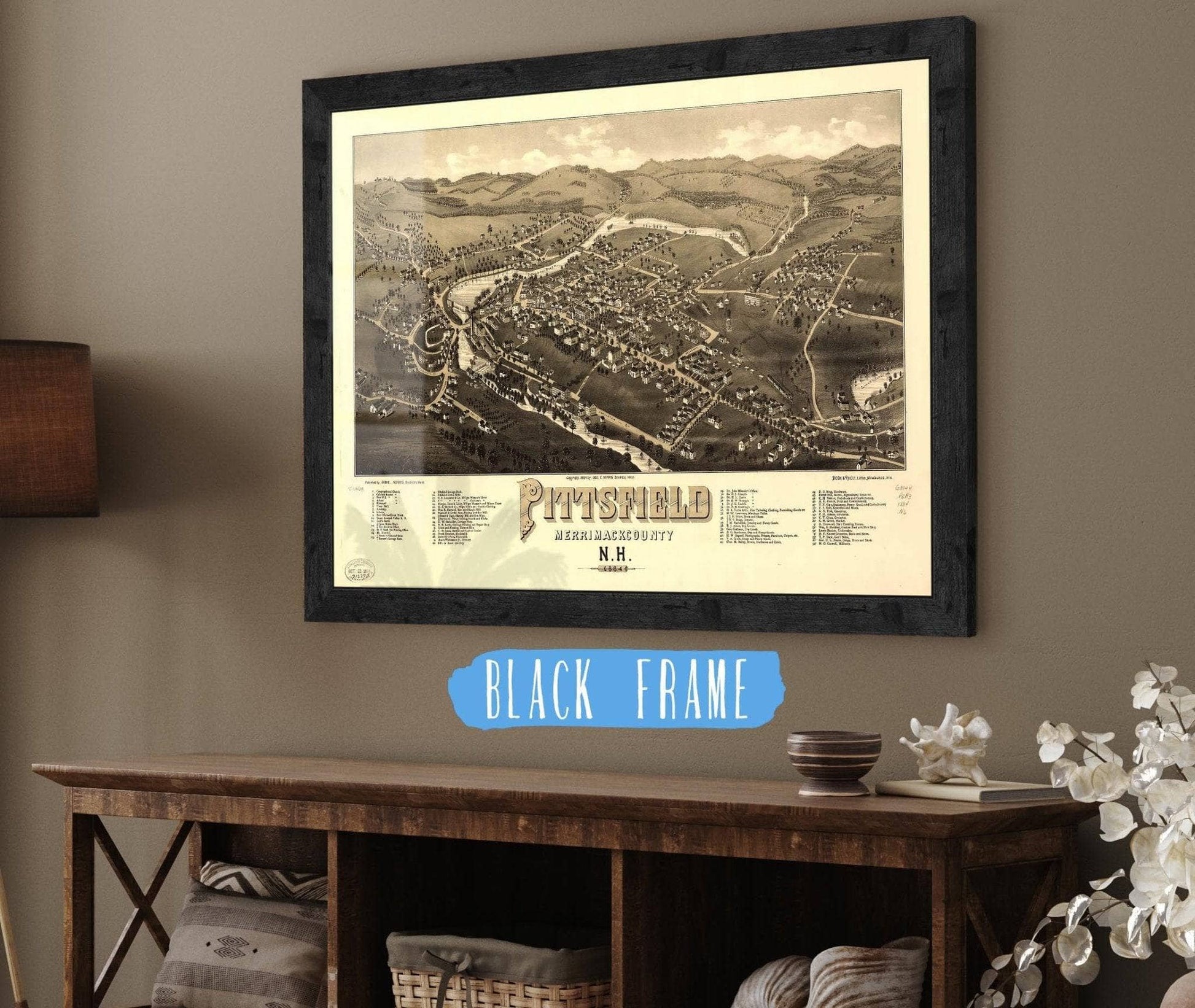 Pittsfield Merrimackcounty Nh 1884 State of New Hampshire