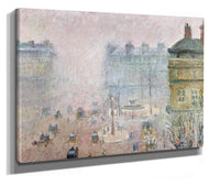 Place Du Theatre Francaisfog Effect by Camille Pissarro