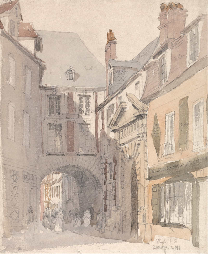 Place St Barthelemy Rouen by David Cox