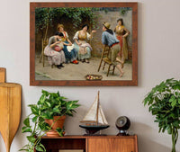 Plauderei by Eugen Von Blaas