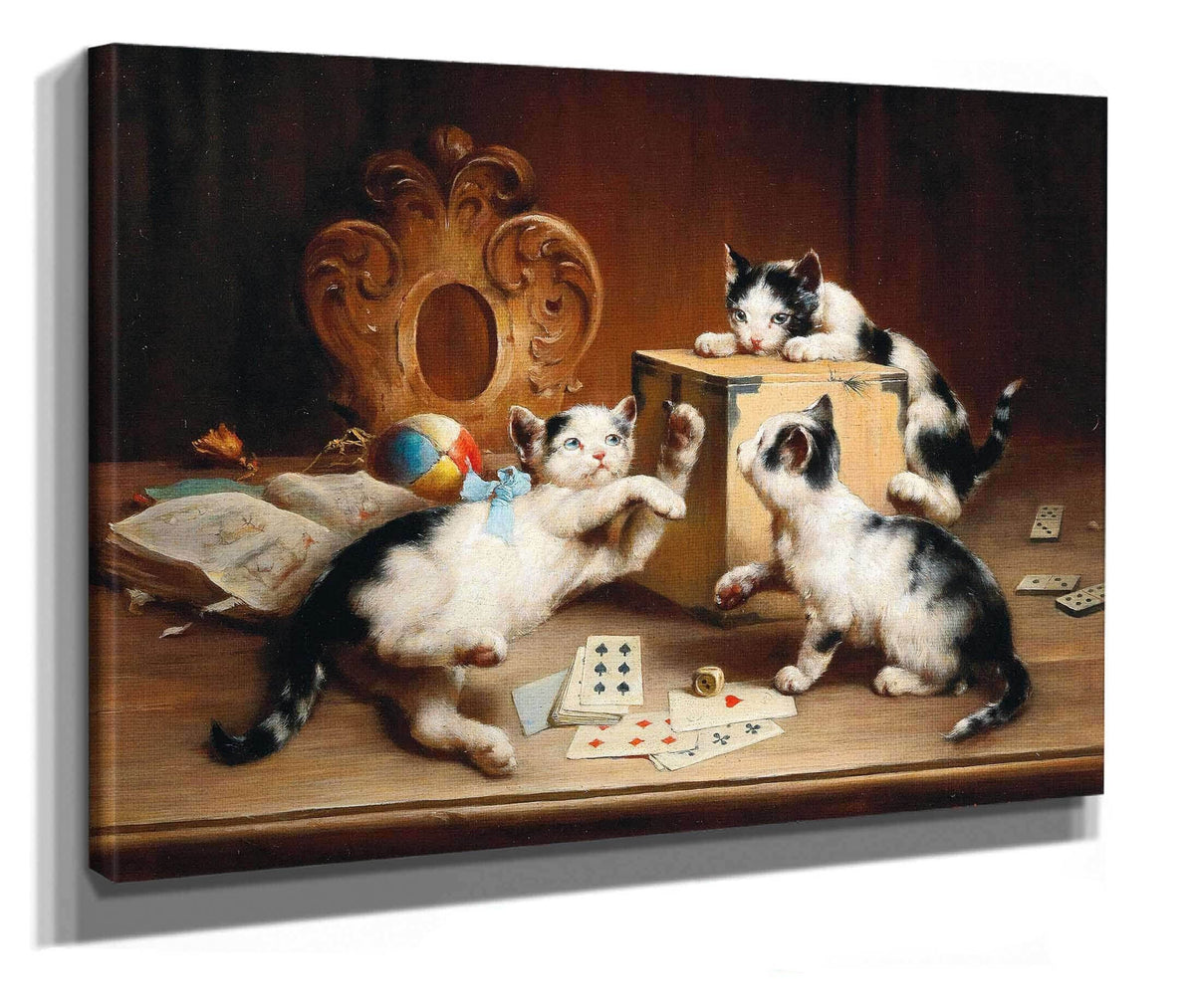 Playful Kittens by Carl Reichert