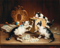 Playful Kittens by Carl Reichert