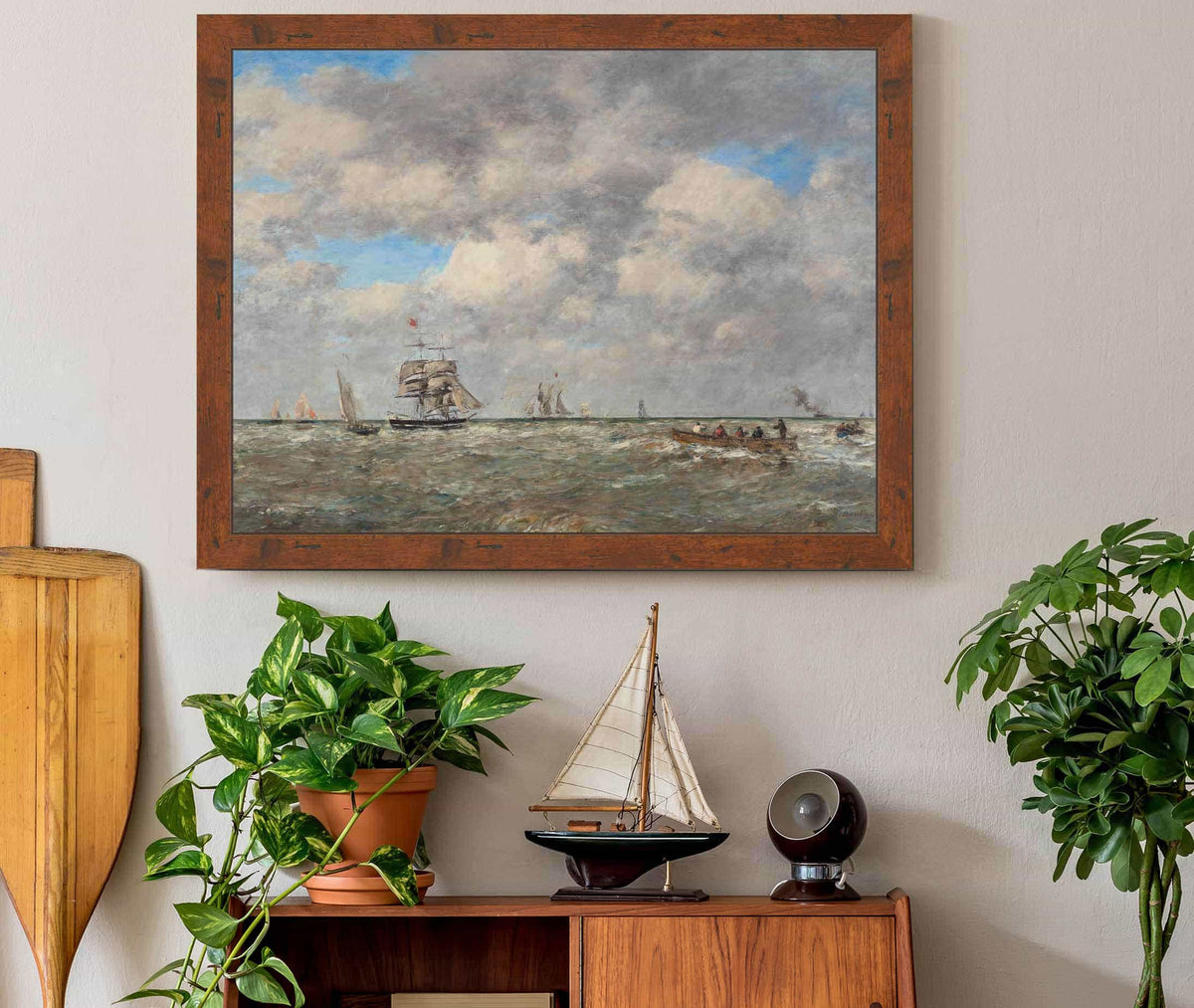 Pleine Mer Les Lamaneurs by Eugene Boudin