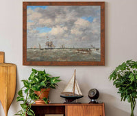 Pleine Mer Les Lamaneurs by Eugene Boudin