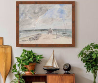 Plougastel Le Passage A Lembouchure De La Riviere De Landerneau by Eugene Boudin