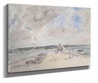 Plougastel Le Passage A Lembouchure De La Riviere De Landerneau by Eugene Boudin